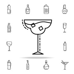 glass of cocktail dusk icon. Drinks & Beverages icons universal set for web and mobile