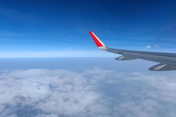 plane and blue sky