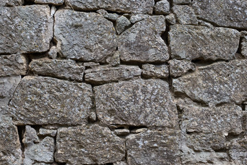 wall of mountain stone