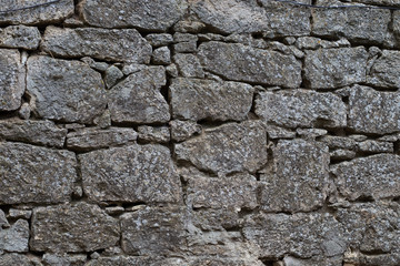 wall of mountain stone