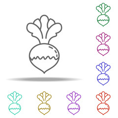 radish dusk icon. Elements of Vegetables in multi color style icons. Simple icon for websites, web design, mobile app, info graphics