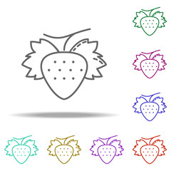 Strawberry dusk icon. Elements of Vegetables in multi color style icons. Simple icon for websites, web design, mobile app, info graphics