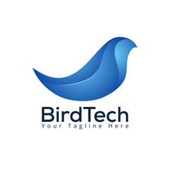 modern bird technology business company logo