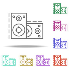 acoustic system dusk icon. Elements of Birthday in multi color style icons. Simple icon for websites, web design, mobile app, info graphics