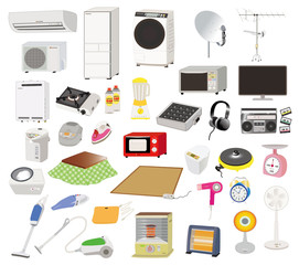 電化製品イラストセット
