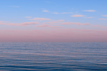 Beautiful sea and clouds sky
