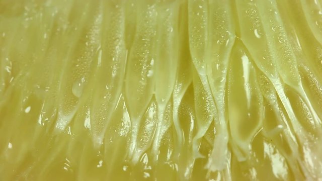 Close up pomelo in plate