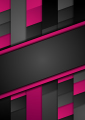 Pink and black hi-tech abstract geometric background