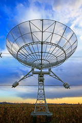 The observatory radio telescope