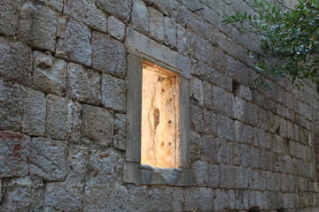 Ancient stone window