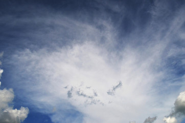blue sky with clouds