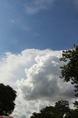 blue sky with clouds