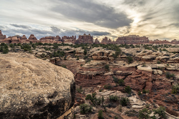 Sunset on Elephant Butte, The Needles District, Canyonlands National Park Utah