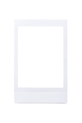 Realistic old photo frames isolated on white background