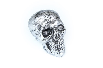 Skull Halloween dark scary horror story ideas concept isolated on white background