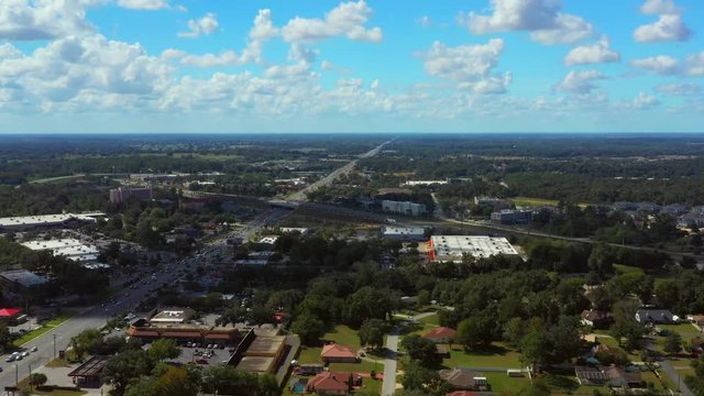 Drone shot of Ocala Florida