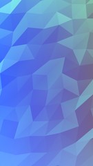 Abstract triangle geometrical blue background. Geometric origami style with gradient. 3D illustration