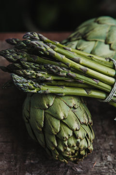 Asparagus and artichoke