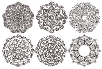 set of decorative elements