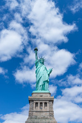 Fototapeta na wymiar The Statue of Liberty and Manhattan, New York City, USA