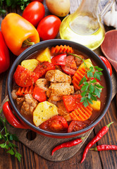 Meat stew with vegetables