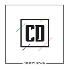 Initial Letter CD Logo Template Design