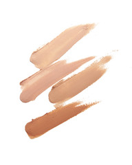 Various tones Make up base paint on background