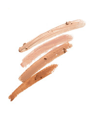 Various tones Make up base paint on background