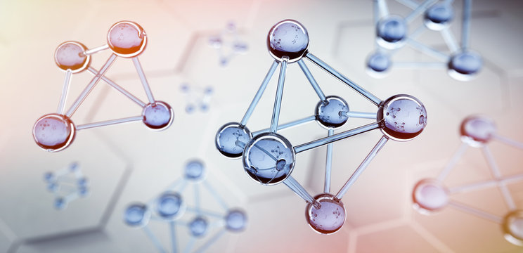 Transparente Oktaeder - Molekülstruktur und Nanotechnologie 