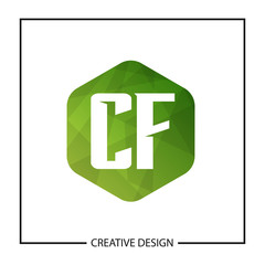 Initial Letter CF Logo Template Design