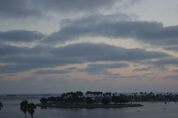 Sunset over the San Diego Bay