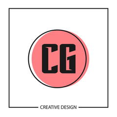 Initial Letter CG Logo Template Design