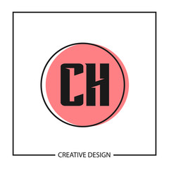 Initial Letter CH Logo Template Design