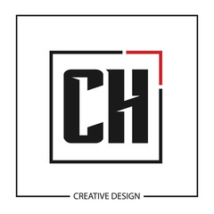 Initial Letter CH Logo Template Design