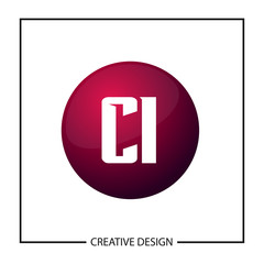 Initial Letter CI Logo Template Design