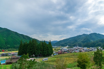 Fototapeta na wymiar 飛騨高山の古きよき町並み