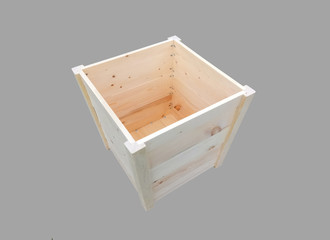 Empty wooden box