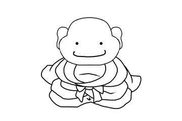 布袋様・塗り絵