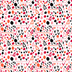 Seamless abstract pattern art. Texture with Hand Painted Crossing Brush Strokes for Print. Drawing texture background. Modern graphics.