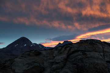 Sonnenuntergang in Grönland