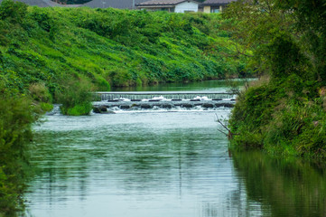 岩手県花巻市の北上川 宮沢賢治が名付けた「イギリス海岸」