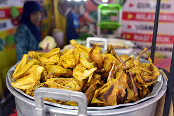 A warung sells street foods in the long avenue of Malioboro; Yogyakarta; Central Java