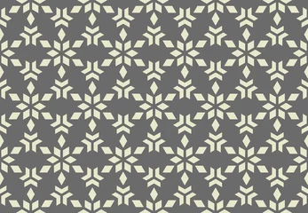 Schilderijen op glas Abstract geometric pattern. A seamless vector background. Grey ornament. Graphic modern pattern. Simple lattice graphic design © ELENA