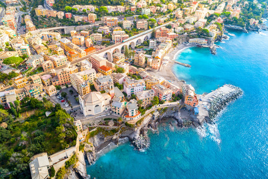 View of Bogliasco. Bogliasco is a ancient fishing village in Italy, Genoa, Liguria.
