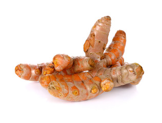 turmeric on white background