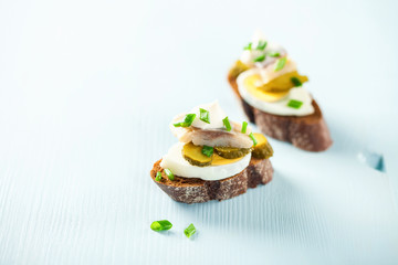 Sandwich with herring