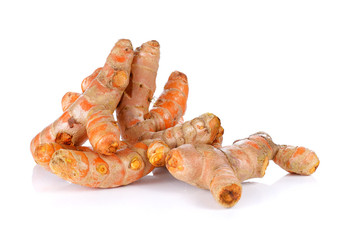 turmeric on white background