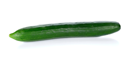 Fresh japanese cucumber isolated on white