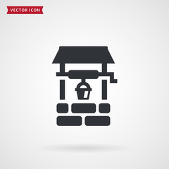 Water well vector icon