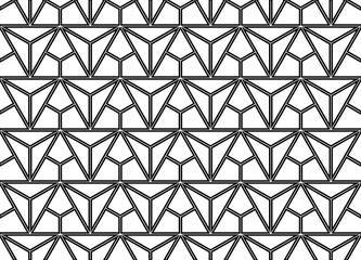 The geometric pattern with lines. Seamless vector background. White and black texture. Graphic modern pattern. Simple lattice graphic design